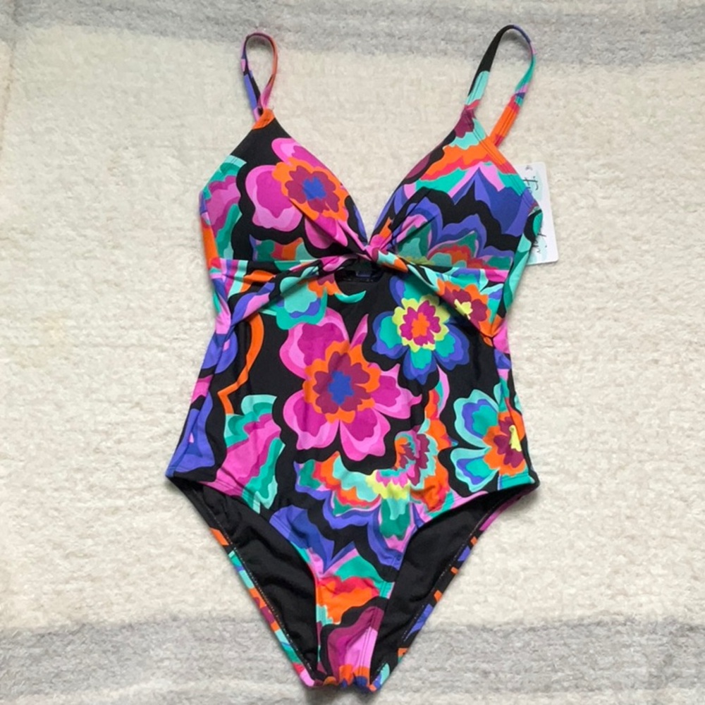 Freshwater floral woman’s swimsuit